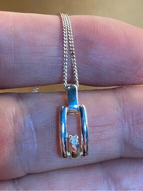 ✨Diamond & Sterling Silver Pendant Necklace✨ Special Feature!! Special Price!!!✨